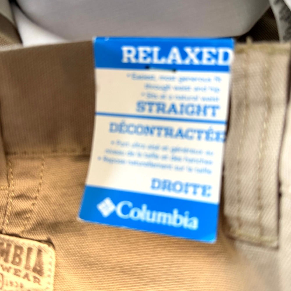 Columbia Mens ROC Pant Relaxed Fit Tan Cargo Sz 40x32 UPF 50 New With Tags - Picture 10 of 12